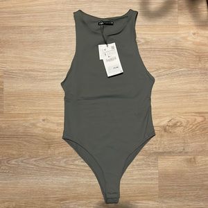 ZARA ARMY GREEN BODYSUIT